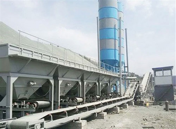 WDJ-600型哈尔滨稳定土拌和站使用现场