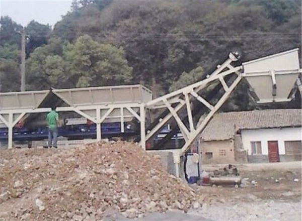 WDJ-400型江西南昌稳定土拌合站使用